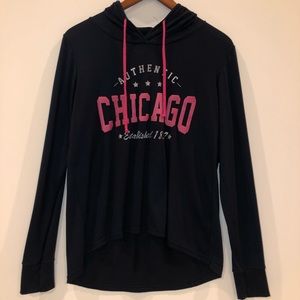 Chicago lightweight sweatshirt w hood